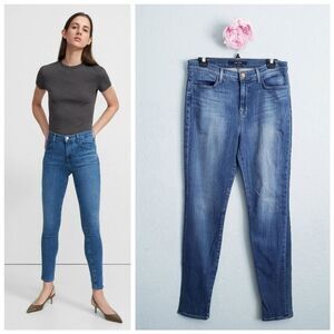 J Brand Maria Medium Wash High Rise Skinny Jeans